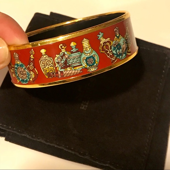 Hermes Jewelry - HERMES 100% Authentic Enamel wide Flacons bracelet